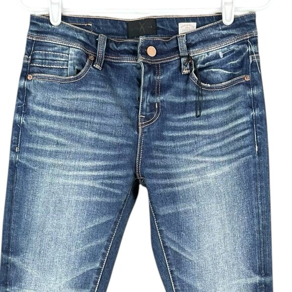 BUCKLE BLACK Women Made Italy Blue Skinny Candiani Denim Jean 25x32 Stretch NWOT - Picture 3 of 12